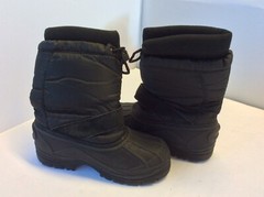 ALPINE Design Black Snow Kids/Youth Snow Boots Size 3 Unisex