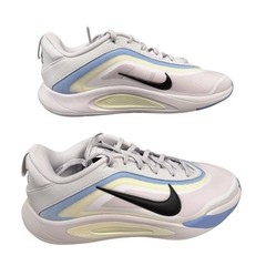 Nike Kids Size 6Y A’One GS Low Top Basketball Shoes Grey/Green/Blue HF7001-002