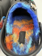 Crocs Classic Lined Sprayed Tie Dye Clog Unisex J 1 Black W Gaming Croc Charms