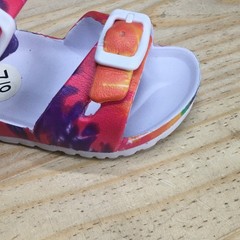 Tommy Bahama Sandals Children 7/8 Ankle Strap Multicolor Buckle Comfort Open Toe
