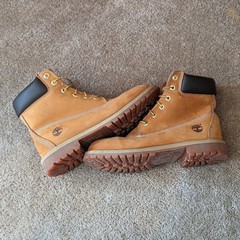 Timberland Boots Wheat/Tan 7M Primaloft Junior 6″ 12909 Waterproof 200 grams NUC