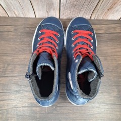 Converse Chuck Taylor CT Side Zip Hi Nighttime Navy Quilted Sneaker Junior Sz 6