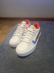 Puma Cali Star Wonder Woman Lace Up Youth Girls White Sneakers 385 US Size 3C
