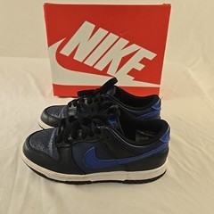 Size 4y (GS) – Nike Dunk Low Midnight Navy/Game Royal/Black With Box