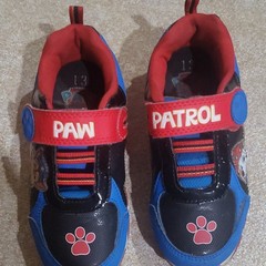PAW Patrol Chase Marshall Unisex Kids Blue Red Black Sneaker Size 13