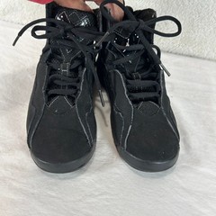 Jordan True Flight Black Grey White High Top Basketball Sneakers Youth 2