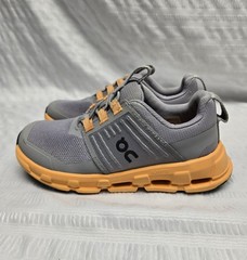 On Cloudswift Kids Running Shoes Sneaker Youth K12 Grey Orange Slip On Toddler