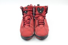 Jordan-Nike #343795-610 TRUE Flight SNEAKER BG GYM RED & BLACK SIZE 6Y
