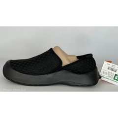 Black Unisex Junior 2-3 Slip on comfort Espadrille casual walking shoe