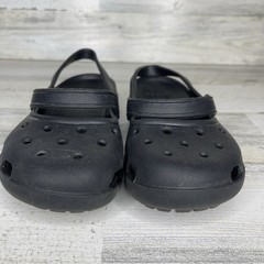 Crocs Black Double Strap Clog Comfort Slip-on Shoes Size 4 Women’s