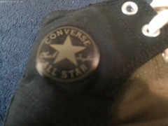 Converse Allstar Chuck Taylor high top sneakers black and army green size 6
