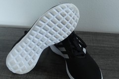 Adidas Lite Racer Cloudfoam Black White Running Shoes Sneakers BB7051 Youth 3