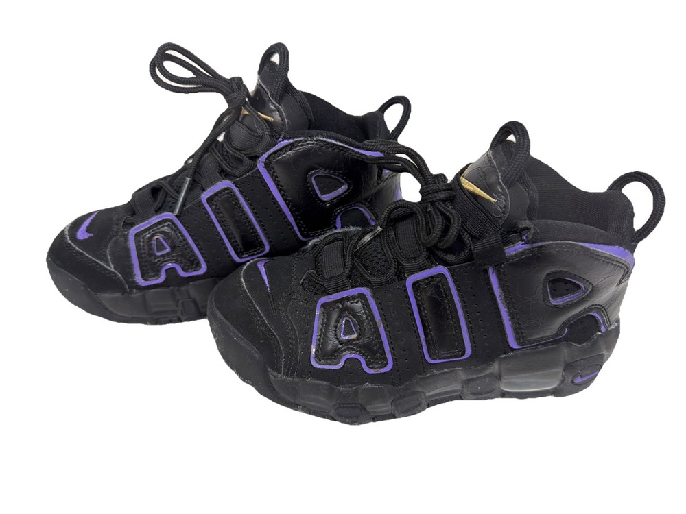 Nike Air More Uptempo “Black/Action Grape” Kids Size 1 Y-DX5955-001
