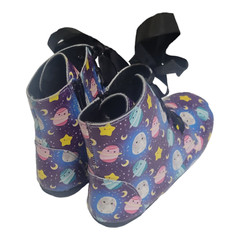 Spellbound Lightweight Ankle Boots Girl’s Kid Size 13 Purple Stars Moons Galaxy
