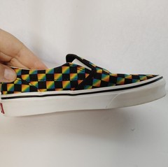 EUC Vans Gradient Rainbow Checkered Classic Slip On Shoes Kids Size 1.5