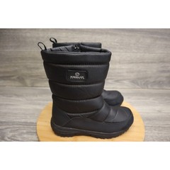 Magellan Shoe Youth Kids 3 Black Puffer Snow Outdoor Boots Zip Closure Pull On