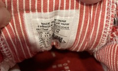 Converse All Star~Classic Low Top Red With Stars Youth Sz 12, EUC!