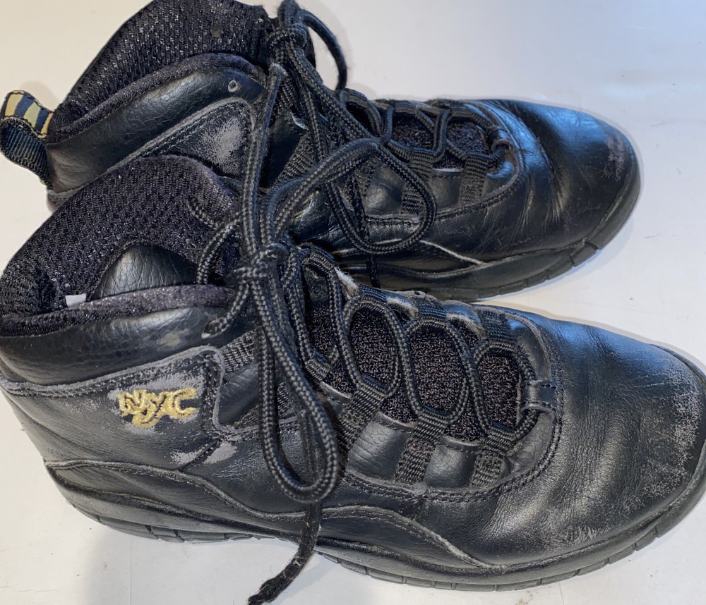 AIR JORDAN 10 RETRO „NEW YORK CITY PACK“ BLACK/GOLD SIZE (PS) 1.5Y Kids