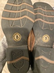 Dan Post Youth Sz 5D Thin Blue Line Brown Leather USA Flag Cowboy Western Boots