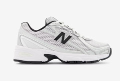 New Balance 740 Silver Metallic White Black GR740NW GS SZ 4Y-7Y Boys Womens