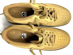 Nike Air Force 1 Low Top Wheat Brown Suede Sneakers Size 7Y US(BQ5485-700) NEW!