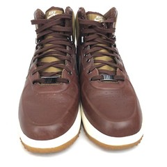 NIKE LUNAR FORCE 1 SNEAKERBOOT GS Maroon GUM BROWN BLACK Air 706803 200 7Y Kids