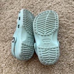 Crocs Classic Toddler Clog US 8 Jibbitz Unicorn Summer Preloved Mint