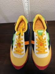 BRAND NEW KID’S PUMA FUTURE RIDER CANDY BAR PS ORG RED BLU SZ 6C