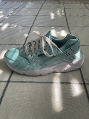 NIKE Huarache Run Print (GS) Copa-Blue Lagoon Size 6.5Y/Womens Size 8 704946-401