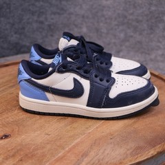 Nike Jordan 1 Retro Low OG PS Size 12C Obsidian University Blue Sail FQ5436-400