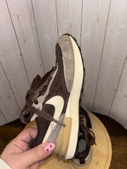 Nike Waffle One shoe in the Light Chocolate brown grade school kids size 13