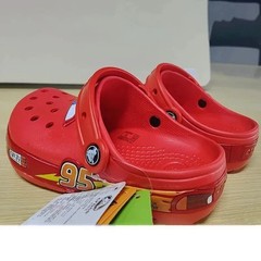 NEW Kid’s LIGHT-UP Lightning McQueen NWT Kid Shoe Clog Disney M Sizes