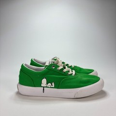 Lacoste x Peanuts Green Jump Serve Lace Snoopy Casual Shoes Youth Size 13