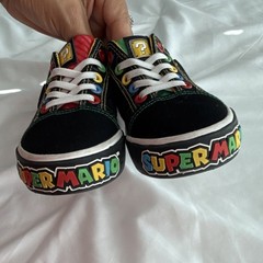 Ground Up Super Mario Black Multicolor Sneakers Unisex Kids Size 12 Lace-Up