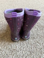 Bogs Classic Plus Kids Youth Winter Snow Boots In Eggplant Purple Multi Size 3