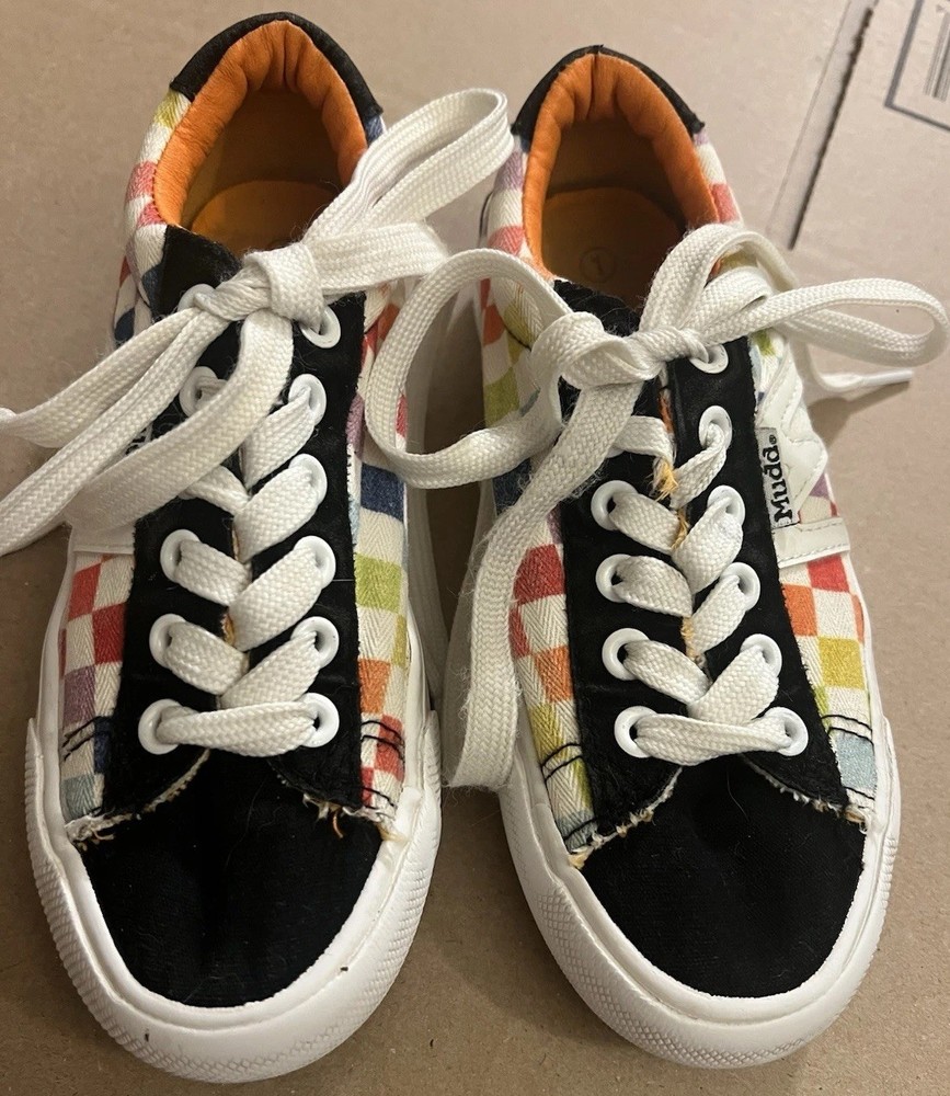MUDD Multi Color Checked Sneaker Youth Size 1