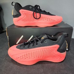 NIB adidas A.E. 1 Low Anthony Edwards Kids Youth sz 5 Basketball Shoe Pink/Black