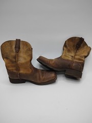 Ariat Rambler Brown Leather Square Toe Western Cowboy Boots Kids 2.5