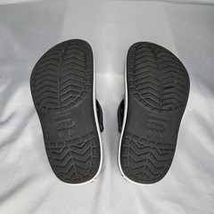 Crocs Crocband Iconic Comfort Clogs Slip on Sandals Youth 7/8 J 1 Black EUC