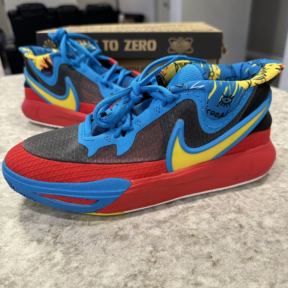 Size 6.5Y – Nike Kyrie 8 GO SE (GS) Black Blue Tour Yellow | DQ8080-012