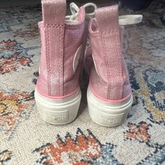 Converse Chuck Taylor All Star Pink Glitter High Top Sneakers Unisex Kids US 1