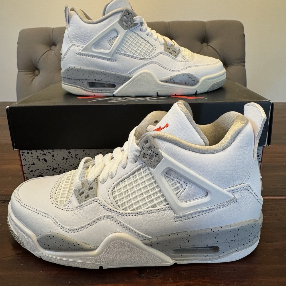 Air Jordan 4 Retro White Oreo (GS) Shoes Size 3.5Y (Women’s 5) DJ4699-100