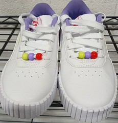 Little Kid’s Puma Carina 2.0 Pearls Puma White-Cool Cucumber (PS) (398478 01) –
