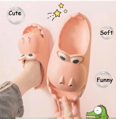 Adult Dinosaur Slippers Cute Big Mouth Sandals EVA Open Toe Soft Slides