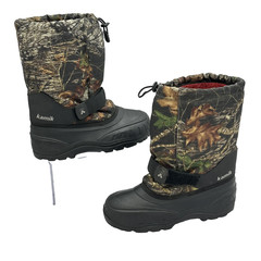 Kamik Boots Youth Size 5 Camo Winter Snow Waterproof Insulated Made Canada
