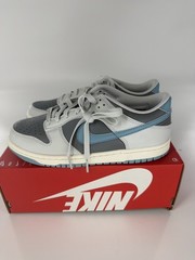 Kids Nike Dunk Low GS Grey White Blue FB9109-008 Sneaker Shoe Trainer Size 7Y