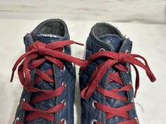 CONVERSE Chuck Taylor SIDE ZIP Blue QUILTED Junior Youth Size 6 Boy Girl Shoe