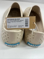 NWT Native Jefferson Bloom in Bone/Beige/Shell Speckles Size J5