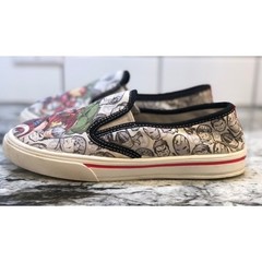 Marvel Avengers Canvas Slip On Shoes with Captain America, Hulk, Iron Man Size 2