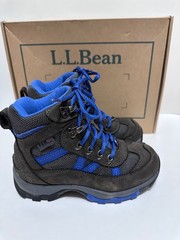 L.L. Bean Artic Grip Snow Sneaker Kids Sz 2 Alloy Gray With Box Excellent